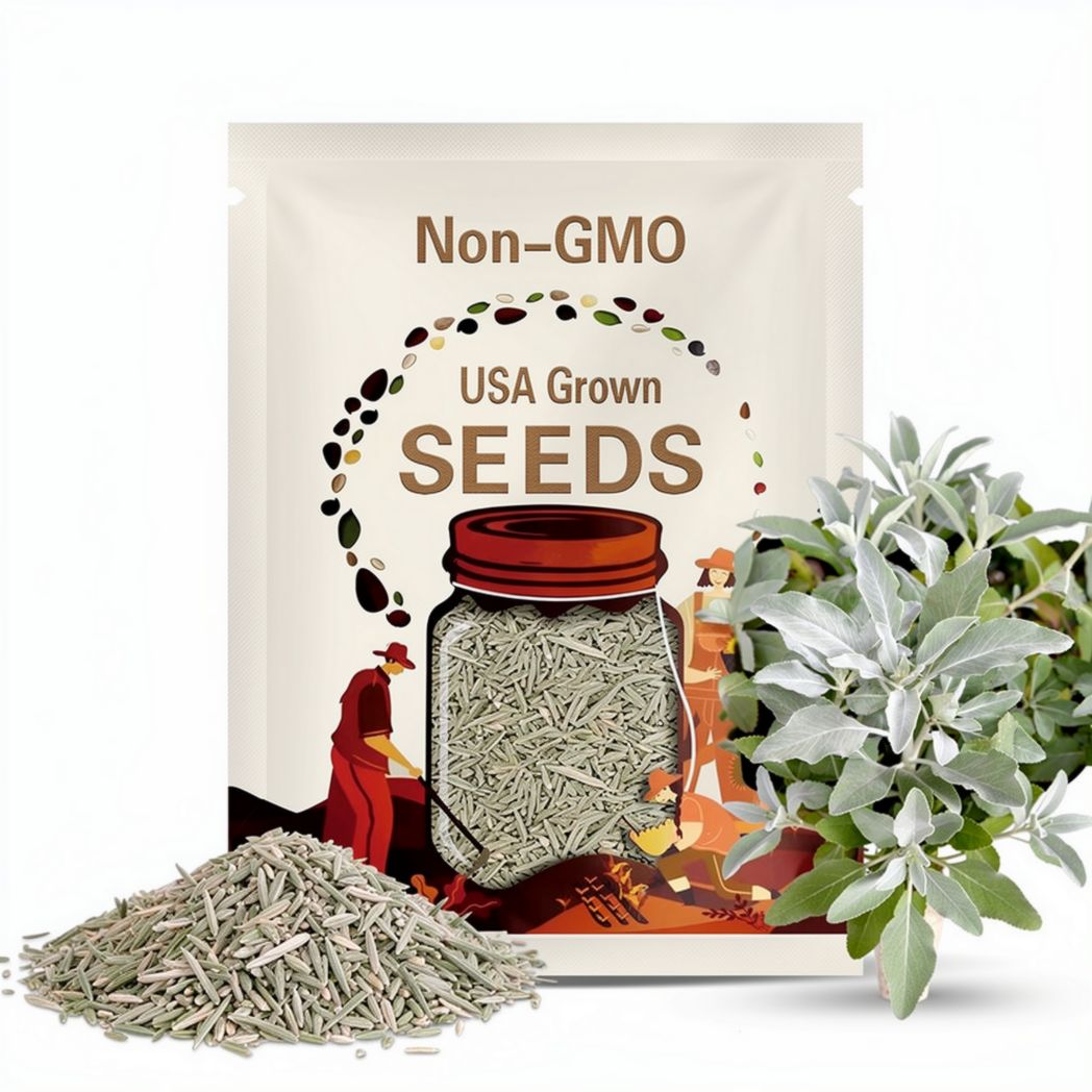 Sage, White | 50 Seeds | Smudging Sage | Non GMO | Salvia apiana