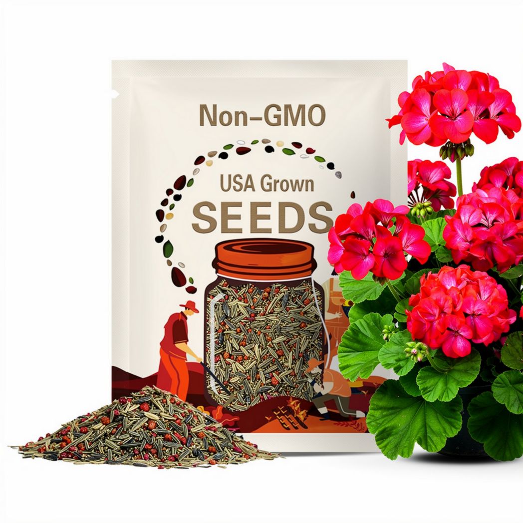 Flower Seeds 15 Geranium Seeds Apache Rose Bicolor
