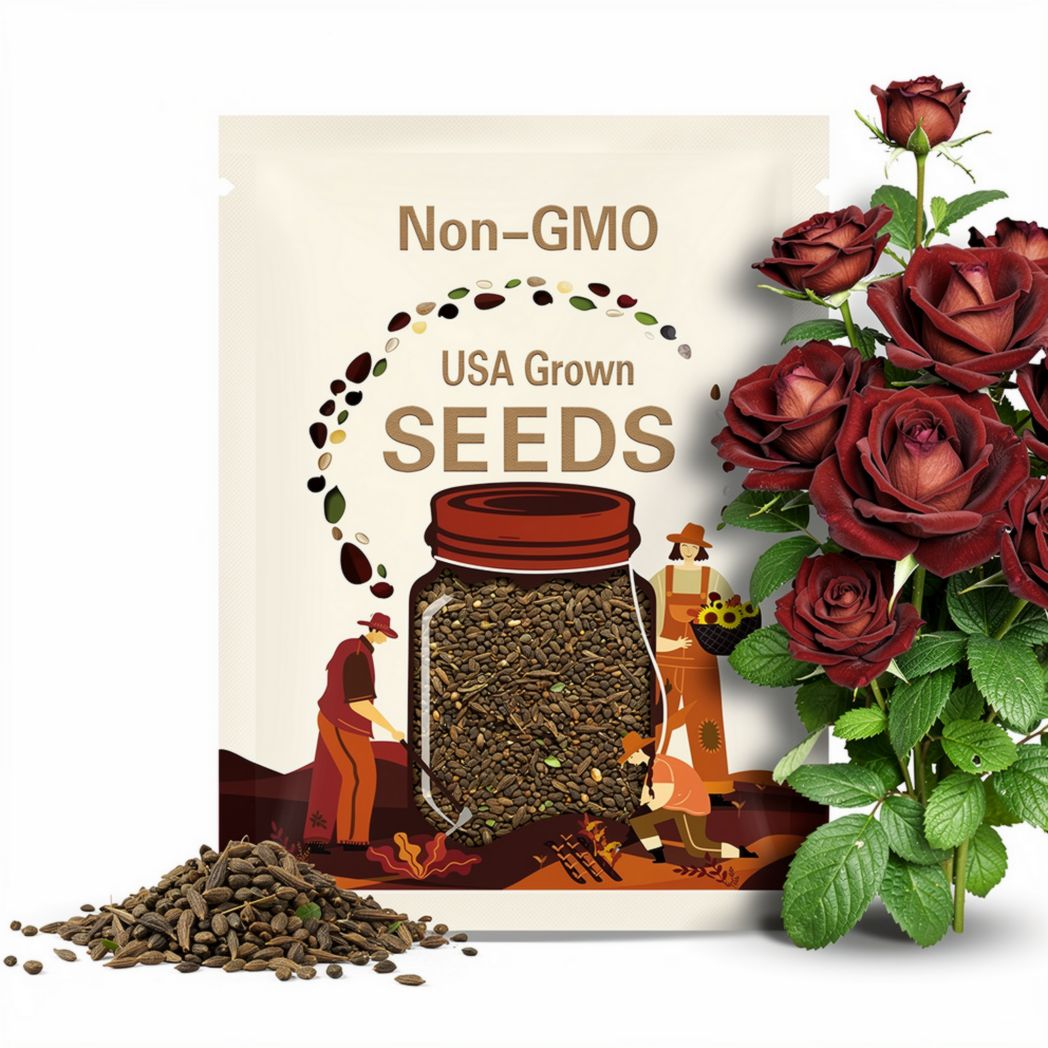 30 Seeds | Chocolate Mint Rose Seeds -Perennial -Authentic Seeds-Flowers -Organic. Non GMO -Seeds-Mix Seeds for Plant-.#1079.