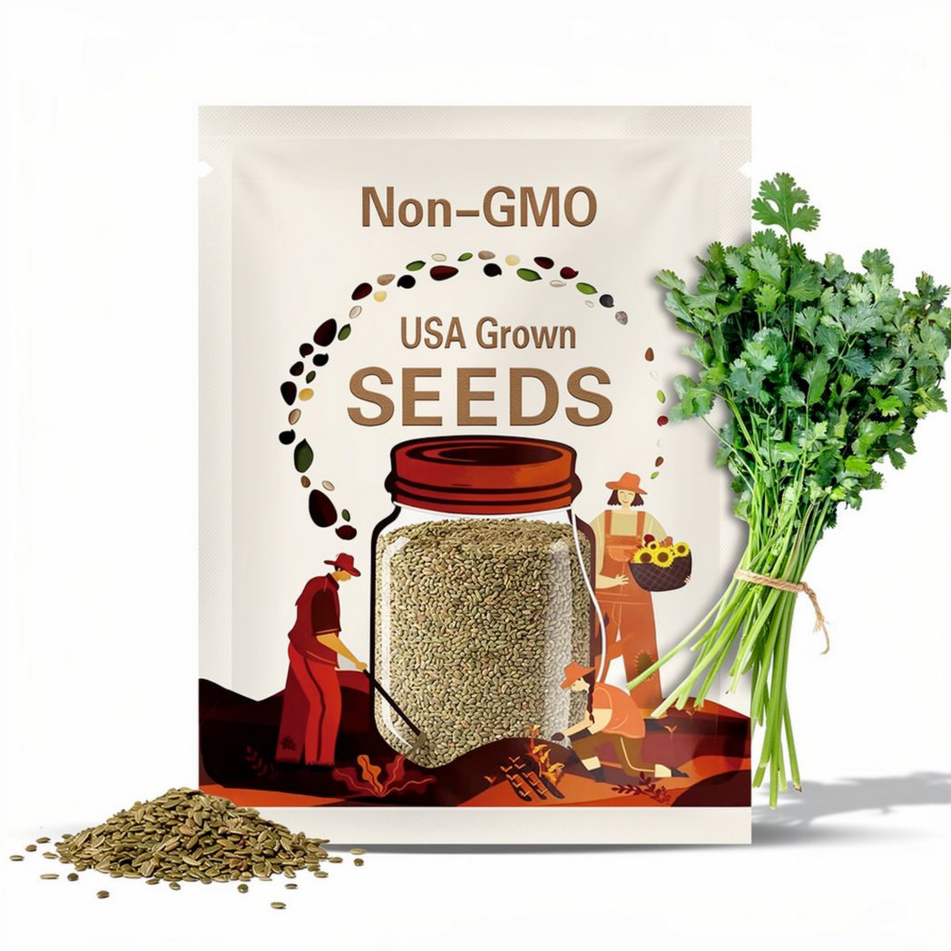 Leisure Cilantro Seeds: Slow Bolting, Heirloom, Non-GMO