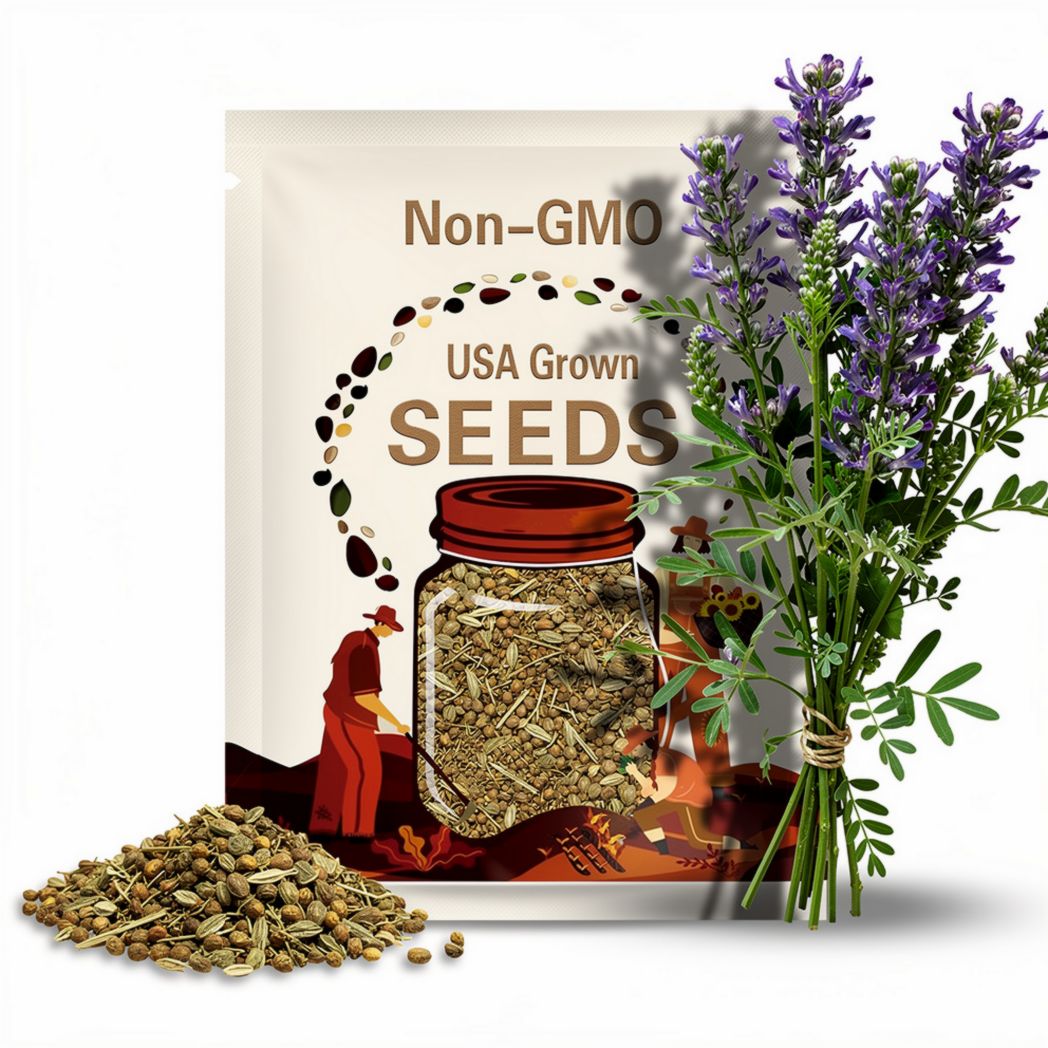 Astragalus Herb Seeds - Heirloom Seeds, Chinese Milk Vetch, Huang Qi, Traditional Chinese Medicine, Adaptogen, Open Pollinated, Non-GMO