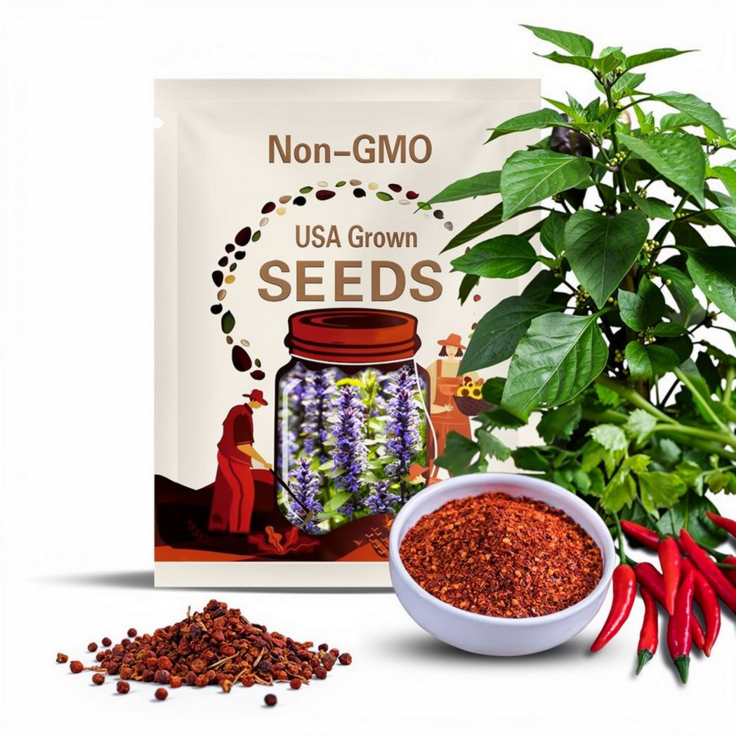 Carolina Cayenne Hot Pepper Seeds: Heirloom Non-GMO Vegetable