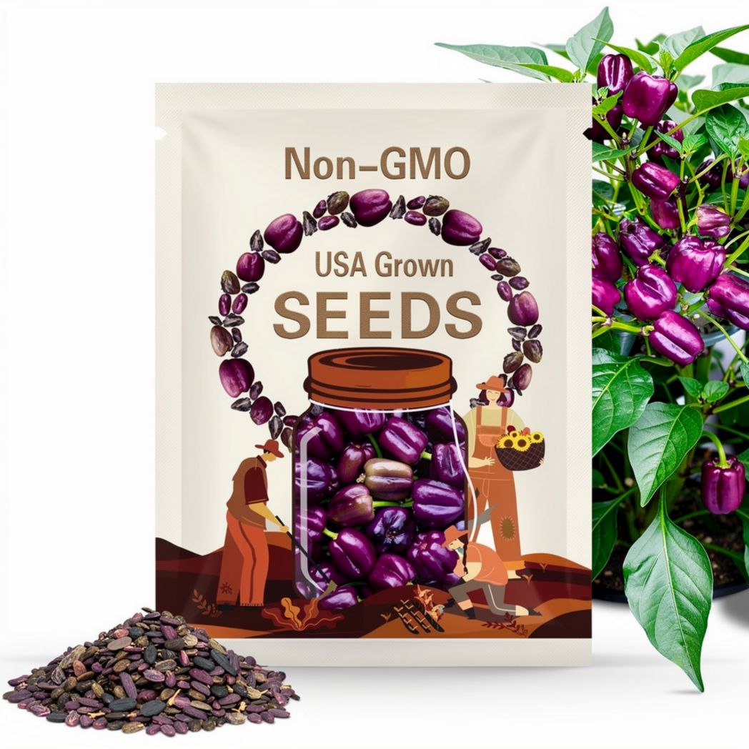 Purple Beauty Sweet Pepper seeds