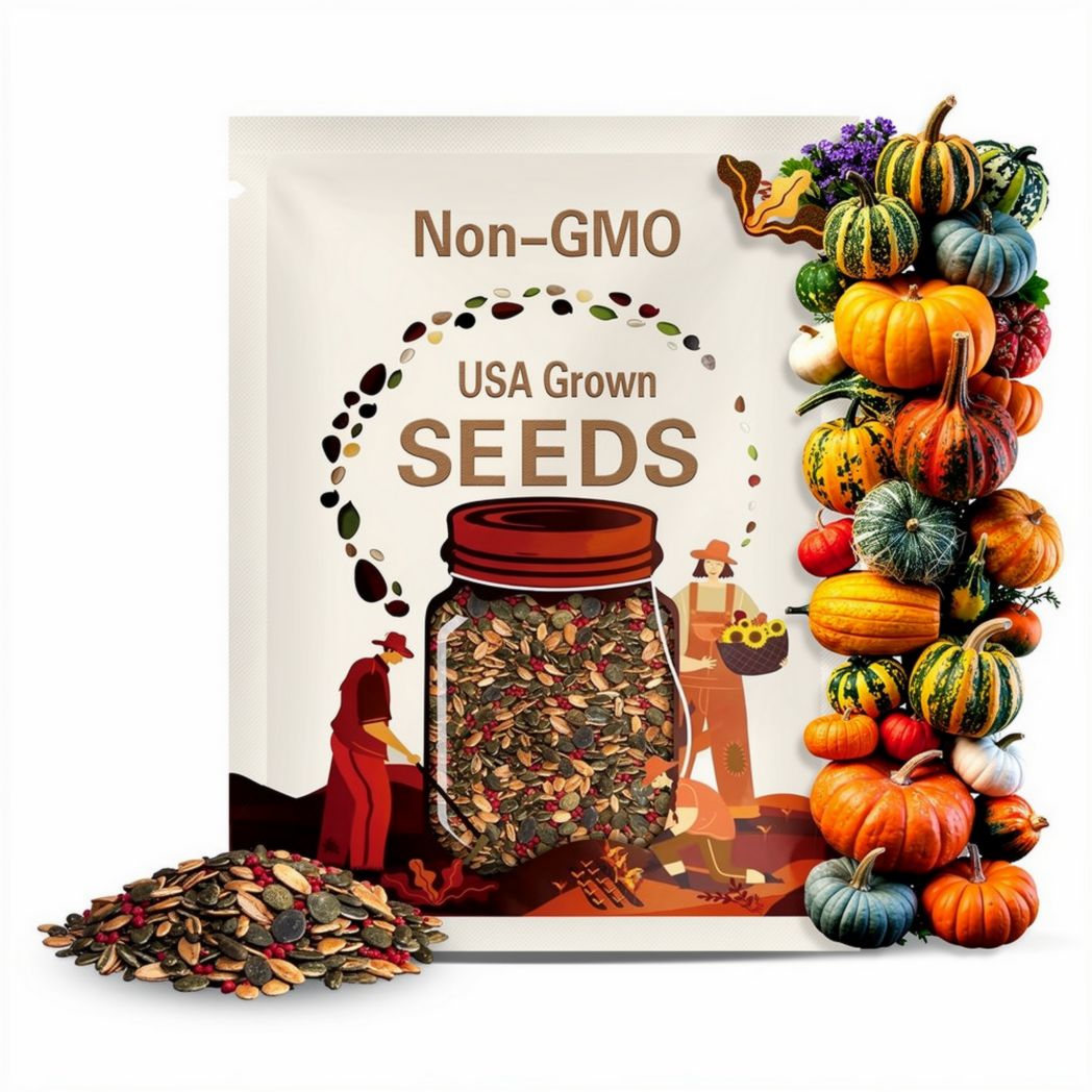 Uncommon Colorful Pumpkin Seeds: 10+ Varieties (50+ Seeds)