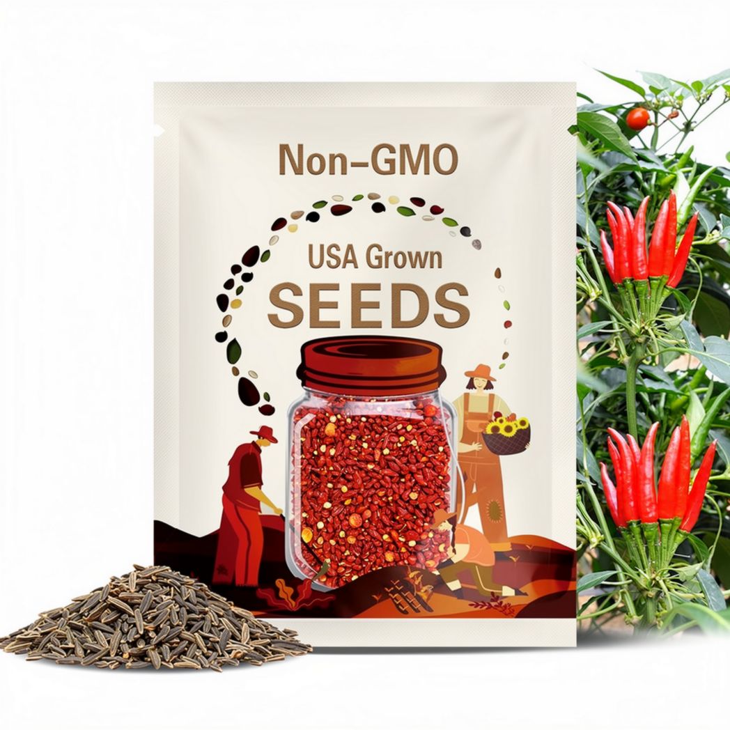 Thai Hot Pepper Seeds 50+ Very Fresh, Non-GMO Capsicum frutescens